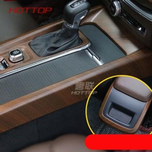 Interior Central Gear Box Cover Frame Decoration Trim For Volvo XC60 2018 car styling ABS 2pcs (Only Fit For Left Hand Drive)