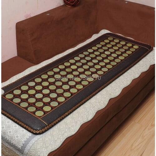 2020 best Natural Jade Sofa Cushion Physical Therapy heating jade seat cushion with free gift sleeping eye cover 50*150CM