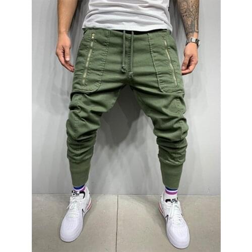 Hip hop trousers male joggers streetwear Big pocket cargo pants men fashion High street Cool brand cotton baggy pants men 2021
