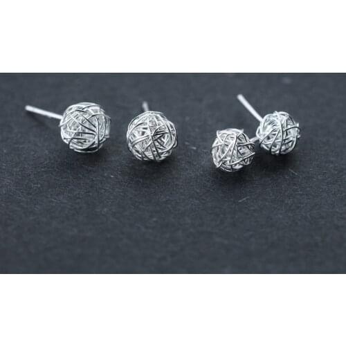 Colusiwei Genuine 925 Sterling Silver Warm Clew Geometric Stud Earrings Silver for Women Fashion Silver Jewelry Christmas