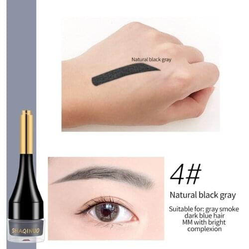 4 Color Eyebrow Cream Enhancers Long-lasting Waterproof Air-cushion Dye Eye Brows Gel Brown Tinted Liquid Eyebrows Makeup TSLM2