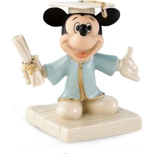 New cartoon Disney Mickey’s Graduation Ceremony Square Hat Bachelors Dress Ceramic Crafts Decoration Student gifts AG2165