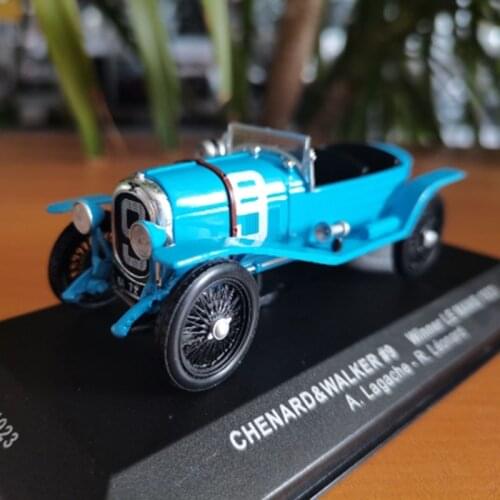 Diecast 1/43 Scale #9 1923 Classic Racing Roadster Alloy Simulation Car Model Collectible Decoration Gift Hot Toys