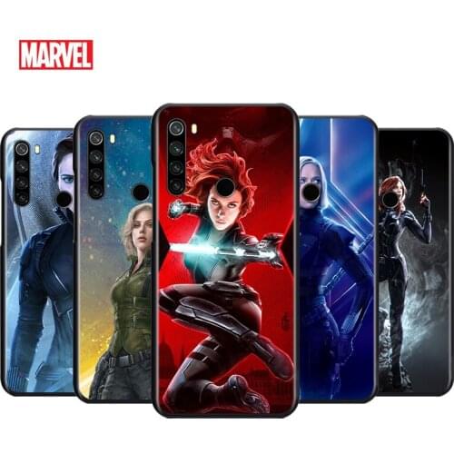 Marvel Women Black Widow For Xiaomi Redmi Note 4 4X 5 5A 6 7 8 8T 7S 9S 9T 10 10S 5G Pro Prime Max Balck Soft Phone Case
