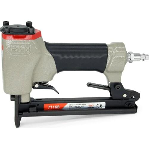 Meite 7116B Power tool Pneumatic Gun 22 Gague Fine Wire Stapler 3/8 Inch Crown wood working upholstery tools Air Gun