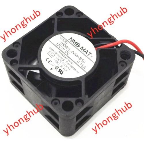 NMB-MAT 1608KL-04W-B50 L14 DC 12V 0.15A 40x40x20mm Server Cooling Fan