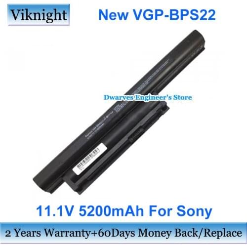 New 5200mAh VGP-BPS22 Rechargeable Battery 11.1V For Sony VAIO VPCEA16FG PCG-71311M PCG-71315L PCG-61311M VPCEB3C5E PCG-61611M