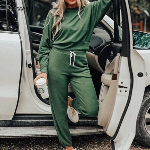 New Two Piece Outfits Oversized Tops and Pants Casual Sport Suit Winter Two Piece Set Woman Sets Autumn Womens Tracksuit