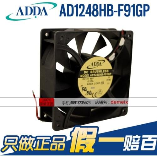 NEW ADDA AD1248HB-F91GP 12038 48V 0.52A 12CMCM cooling fan