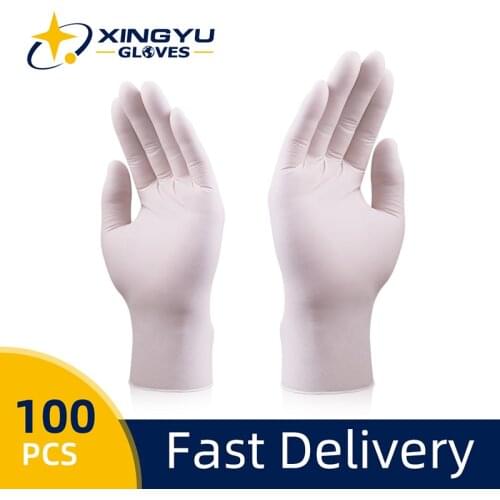 Hot Sales Nitrile Gloves Xingyu White Household Food Grade Kitchen Mechanic Laboratory Gloves Disposable 100% Nitrile Gloves