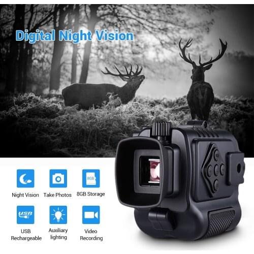 RU Stock Mini Digital Infrared Night Vision 8GB Video Recording Monocular Scope Telescope Long Range For Outdoor Hunting Sport