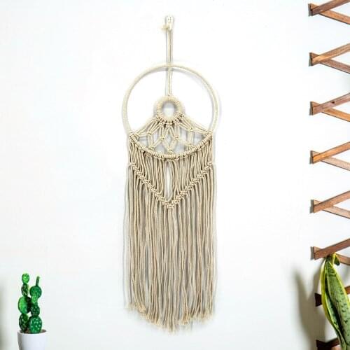 Hand-woven Tapestry Bohemian Style Long Sleeve Dreamcatcher Wa Ll Hnaging Background Decor New Fashion Art Ornaments