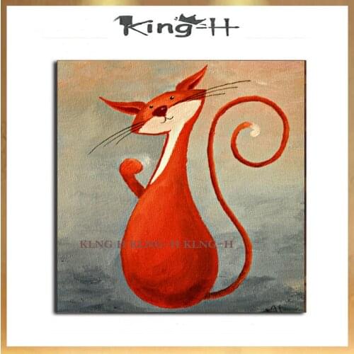 Animal cartoon cat manual of the burgeoning art wall decoration painting the sitting room decorate children room to hang a pictu