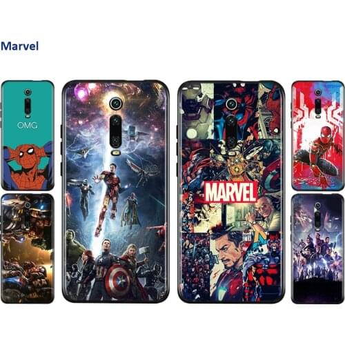 Silicone Cover Avenger Superhero Marvel For Xiaomi Redmi 9 9T 9C 8 7 6 Pro 9AT 9A 8A 7A 6A S2 5 5A 4X Plus Phone Case