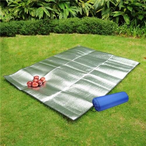 Outdoor Folding Double-sided Sleeping Pad Mattress Outdoor Camping Picnic Mat Moisture-proof Pad Aluminum Film Tent Pad