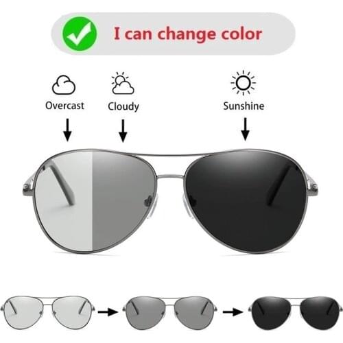 NONOR Photochromic Pilot Polarized Sunglasses Men Women Driving Sun glasses Retro Sunglasses Brand Gafas De Sol De Los Hombres