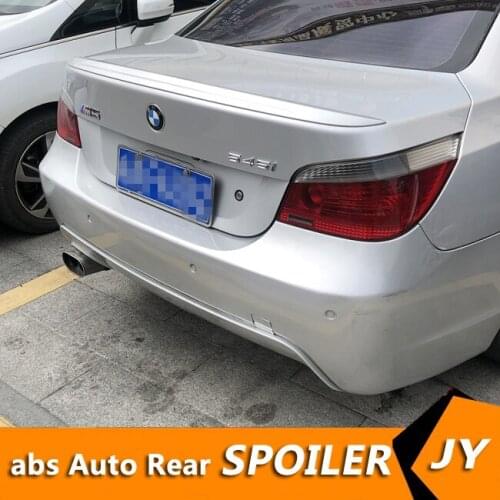 For E60 Spoiler 2006-2010 BMW 5 series 520i 320li 525li 528i Spoiler m5P ABS plastic Material Car Rear Wing Color Rear Spoiler