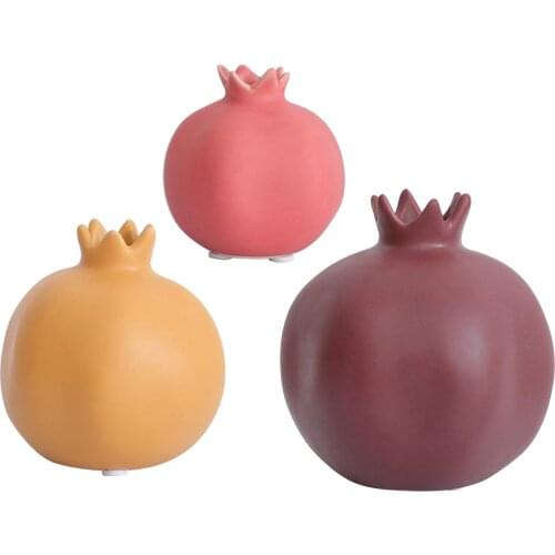 Pomegranate Shape Vase Craft Furnishings Living Room Bedroom Ornament Home Decor