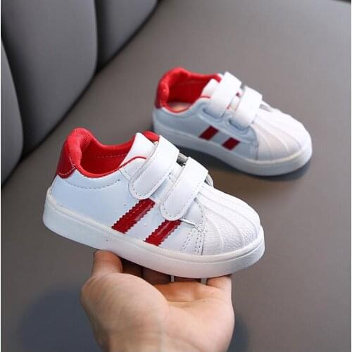 Spring summer childrens fashion sneakers new boys girls sprt shoes shellfish sneakers casual white shoes for kids