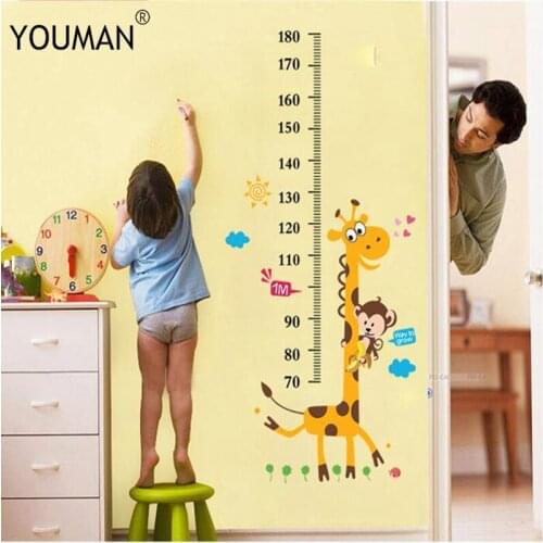 Cartoon Lovely animals cross the bridge DIY Vinyl Wall Stickers Kids room gift Home decoration Art Decals creative 3D Wallpaper
