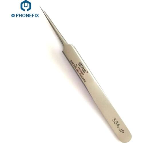 Vetus High Quality Stainless Steel Precision Tweezers Jumper Wire Circuit Board Repair soldering Tweezer for Mobile Phone Repair