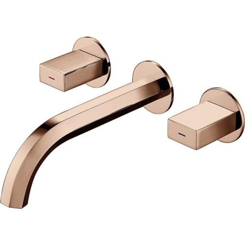 Yi yu brand set full copper five separate bibcock plating bath crock bibcock of cold hot water