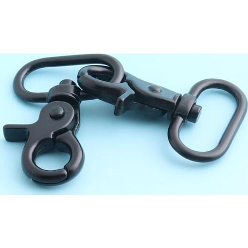 Metal Lobster Clasp 10pcs 48*25mm Black Swivel Clasp Lanyard clasp key chains Snap Hook Purseclasp
