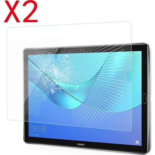 2Pcs Tablet Tempered Glass Screen Protector Cover for Huawei MediaPad M6 10.8 Inch Full Coverage Anti-Shatter Screen