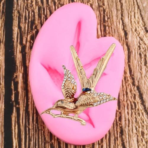 3D Craft Birds Silicone Molds Jewelry Resin Clay Mould Fondant Cake Decorating Tools Candy Chocolate Gumpaste Moulds
