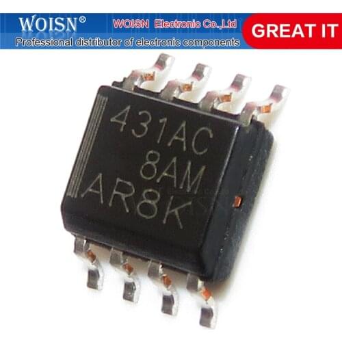 5pcs/lot TL431ACDR SOP8 TL431AC SOP 431AC SMD new and original IC In Stock
