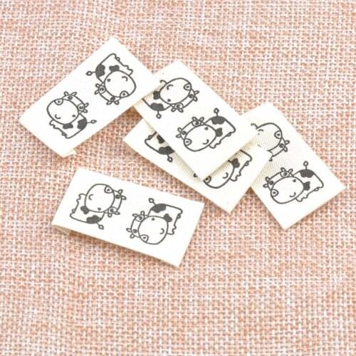 50pcs in stock washable cloth woven labels clothes name label sew in folding hanging tag garment Personalized 20x37mm cp1528