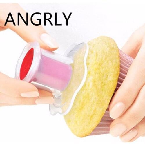 ANGRLY Cupcake Muffin Cake Corer Plunger Cutter Pastry Kitchen Cupcake Cake Corer Plunger Cutter Pastry Decorating Divider Model