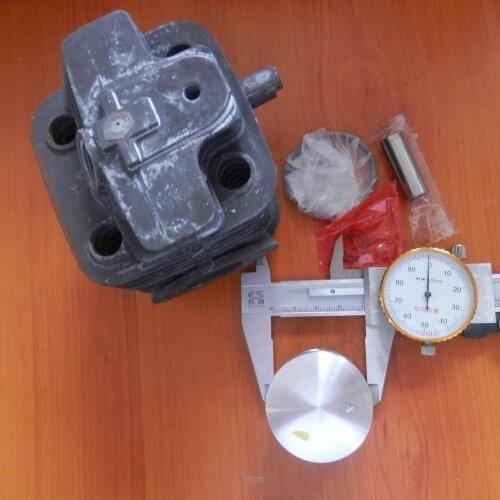 BC42 CYLINDER KIT 40MM FOR MARUYAMA CE420 BC422 420 TRIMMER ZYLINDER PISTON RING PIN CLIPS ASSEMBLY CHROME PLATED FREE SHIPPING