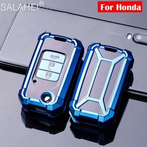 New TPU Car Key Case Cover Shell For Honda Vezel city Civic BR-V HR-VCRV Pilot Accord Jazz Jade Crider Odyssey Car Accessories