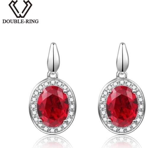 Женские серебрянные серьги DOUBLE－RING China At AliExpress