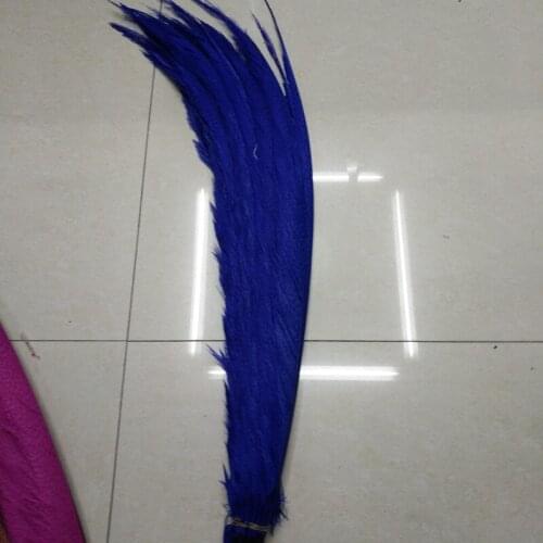 Beautiful sapphire pheasant cover tail feathers 50 pcs long 65-70 cm DIY stage celebration decoration