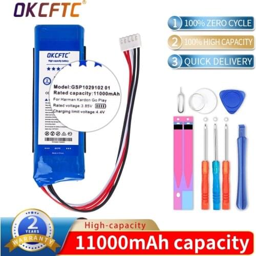 GSP1029102 01 Top Brand 100% New 11000mAh Battery for Harman Kardon Go Play Mini / Go Play Speaker Batteries
