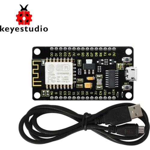 NEW! Keyeastudio NodeMcu Lua ESP8266 ESP-12F WIFI Module +1M USB Cable /Development Board /Compatible with Networking