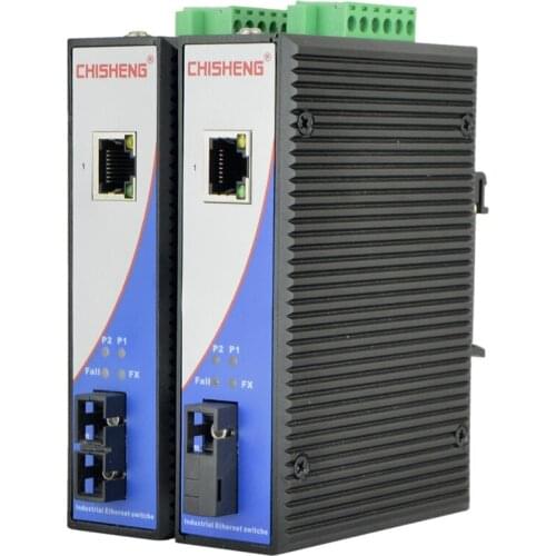 ECS2611G Industrial Gigabit Fiber Transceiver Ethernet to Fiber 1 Optical 1 Port Single Mode Fiber