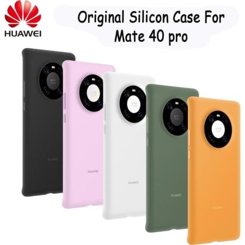 Original Huawei Mate 40 Pro silicone case cover Liquid Silicone Luxury Case For huawei Mate 40 pro screen protector lens glass