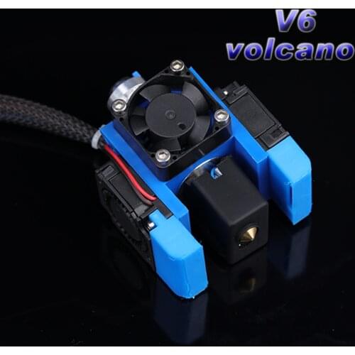 Top Quality All Metal V6 J-head Hotend Bowden Extruder Kit For E3d V6 volcano Hotend Cooling Fan Bracket Block 3D Printers Parts