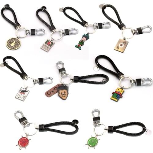 Game Jewelry HUNTER x HUNTER Keychain GON FREECSS License Pendant Keyring Bag Key Holder Car Key Chains Jewelry For Men Women