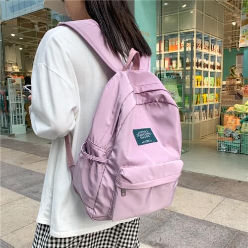 Women Simple Waterproof Backpacks Female Large Capacity Shoulder Backpack Casual Teenage Girls SchoolBags Lady School Travel Bag