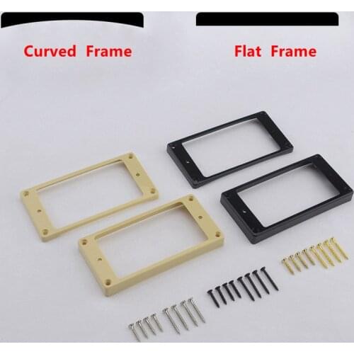 1 Set Curved / Flat Humbucker Pickup Mounting Frames / Rings Guitar Accessories