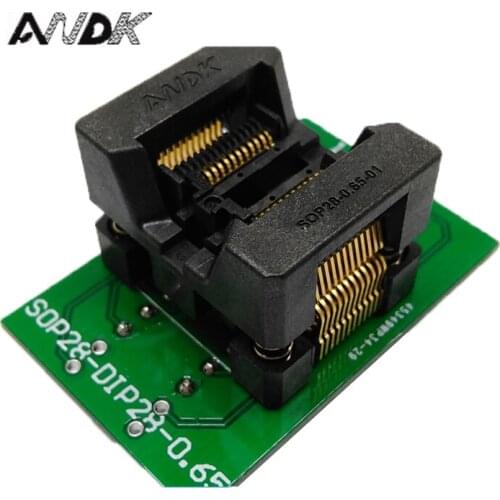 10 pcs / lot SSOP24 TSSOP24 To DIP24 Programming Socket Pitch 0.65mm IC Body Width 4.4mm 173mil Test Socket Adapter Programmer