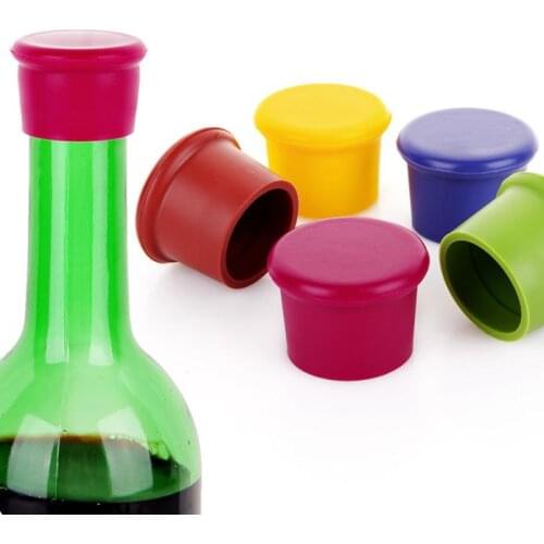 1000 pcs Wine Stopper Soft Silicone Bottle Stopper for Wine Plug Sealed Bottle Cap for Beer Soda Drinks Kitchen Gadget SN303