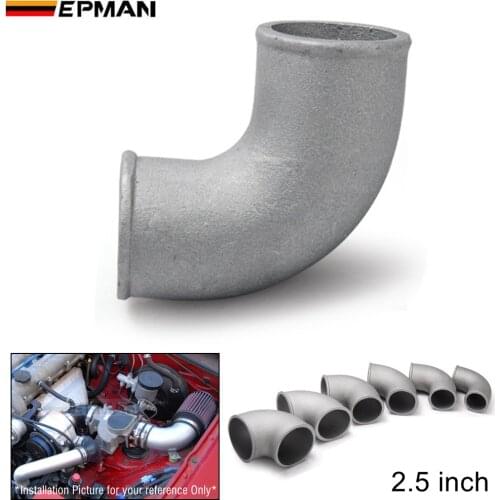 2.5" Cast Aluminium Elbow Pipe 90 Degree Intercooler Turbo Tight Bend For BMW E36 M3/325i/ is/ iX 92-99 93 94 95 EP-LZG25
