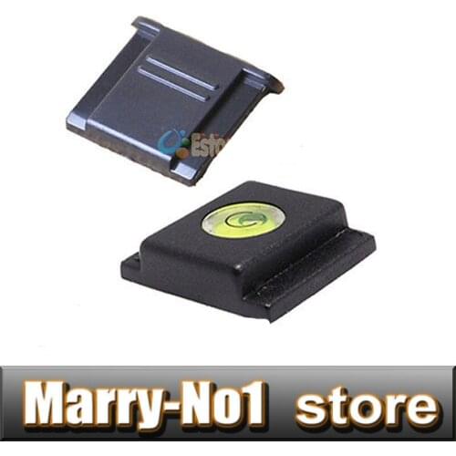 2 in 1 BS-1 Hot Shoe Cover+ Spirit Level 2 Set For 5D2 5D3 60D D3200 D3100 D7000 DSLR/SLR Camera