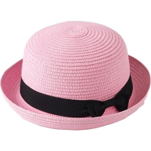 2021 The NEW Fashion Parent-Child Sun Hat Childrens Cute Sun Hat Sun Hat Bow Knot Small Brim Hat Casual Summer Girl Hat