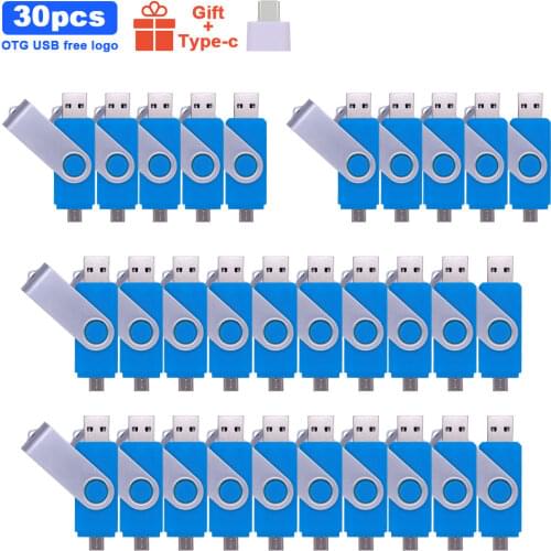 30pcs/lot New Metal Usb 3.0 Moric OTG USB flash drive for SmartPhone/Tablet/PC 16GB 32GB 64GB 128GB Pendrive pen drive free logo